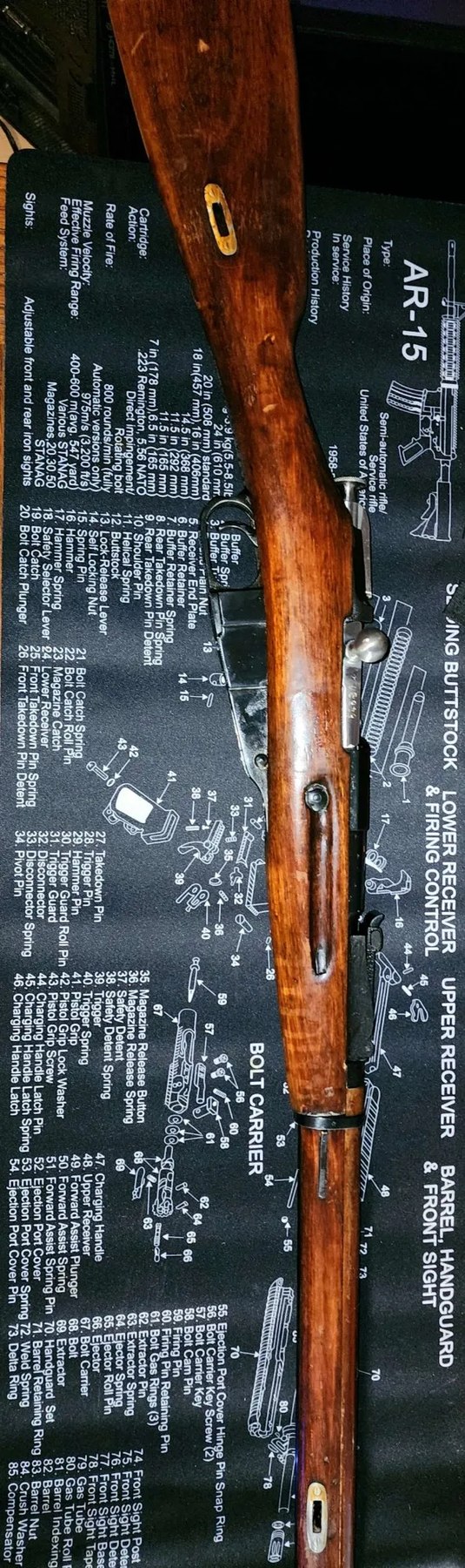 1924 Mosin rifle from the collection